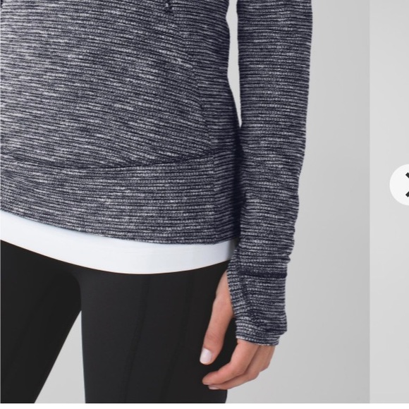 Lululemon Think Fast Pullover Coco Pique Black / Black - Picture 14 of 16